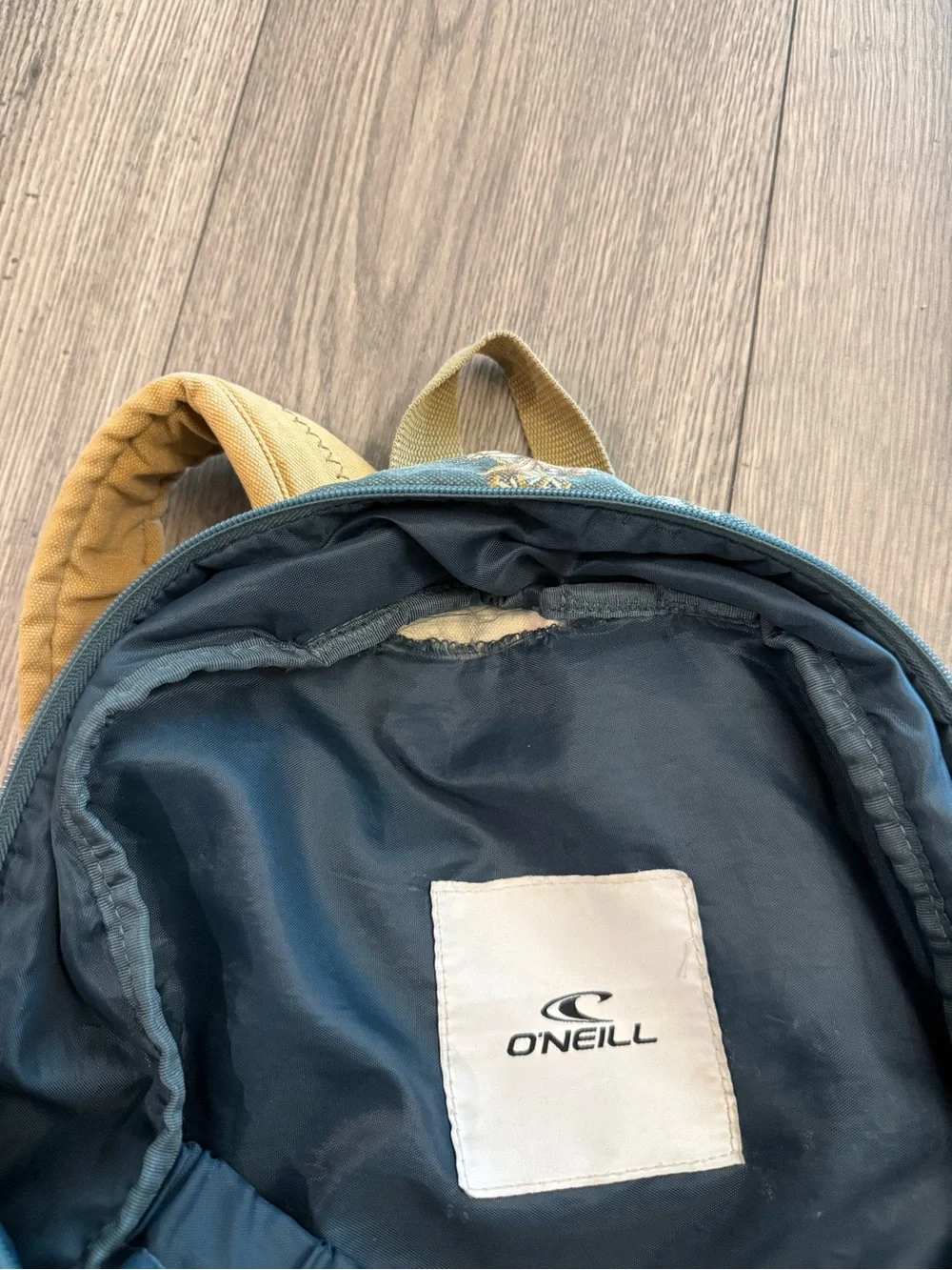 O’Neil Y2k Floral Green & Tan Adjustable Straps Backpack